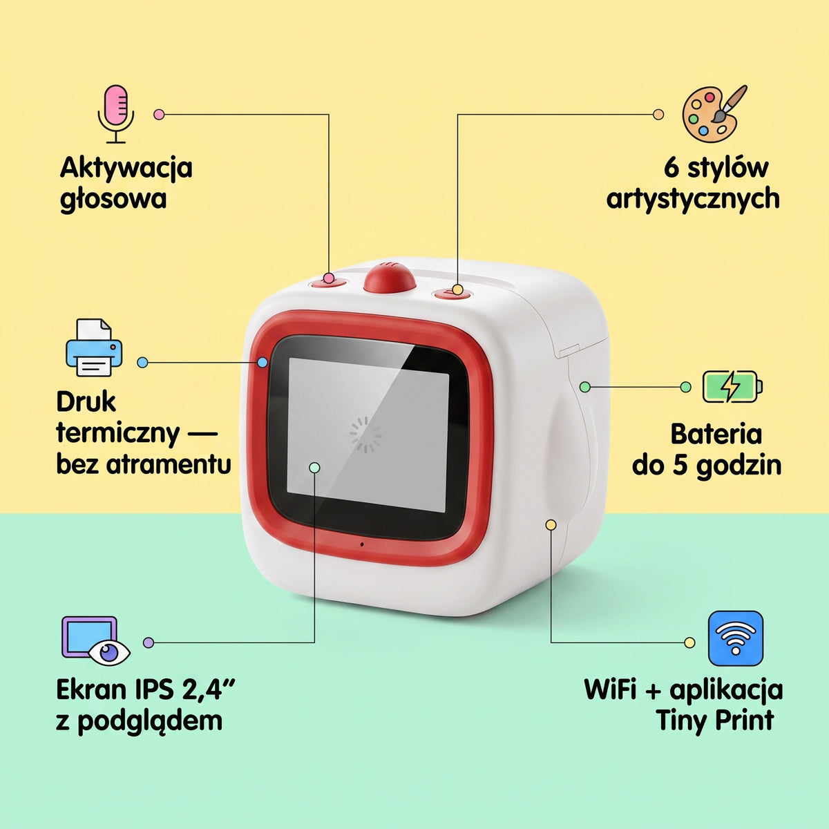 Inteligenta Drukarka AI - Wymyśl Wydrukuj Pomaluj!